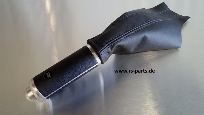 Handbremshebelgriff mit Verkleidung Leder schwarz 1J0711461A E74